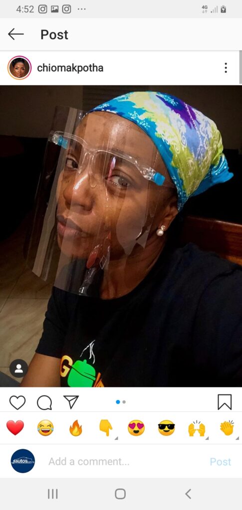 Break News: Top celebrity Chioma Chukwuka endorses JAUTOS.COM.NG –  CELEBRITY FACESHIELD GLASSES. very affordable and protective.